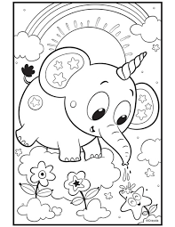 This section includes, enjoyable colouring, free printable homework, elephant coloring pages and worksheets for every. Uni Creatures Unicorn Elephant Crayola Com