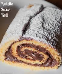 Mouthwatering Swiss Jam Nutella Roll Food Recipes Hq Recipe Food Sweet Recipes Delicious Desserts