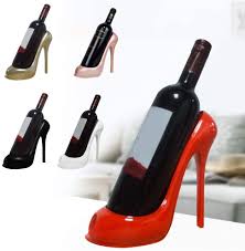 Wine bottle holder storage rack tabletop display champagne standing home decor. Black Tabletop Free Standing Wine Storage Holders Stands For Bar Wine Cellar Wedding Party Decor Flaigo Unrestrained Wine Rack Creative High Heel Shoe Design Storage Organization Kitchen Dining Eudirect78 Eu