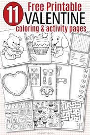 These free valentine's day coloring pages will give you a way to keep the kids busy and happy besides the free valentine coloring pages, there are also printable valentine bingo sheets. Free Printable Valentine Coloring Pages Activity Sheets For Kids Sunny Day Family
