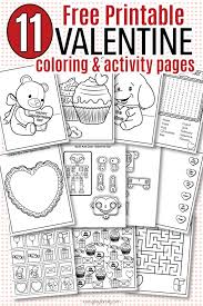 These valentines day coloring pages printable are ideal for kids of all ages. Free Printable Valentine Coloring Pages Activity Sheets For Kids Sunny Day Family