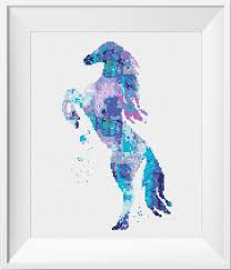 Blue horse counted cross stitch patterns. Horse Cross Stitch Pattern Blue Watercolor Horses Counted Cross Stitch Rainbow Cross Stitch Modern Embroidery Design Cross Stitch Animals Cross Stitch Animals Unicorn Cross Stitch Pattern Cross Stitch Patterns