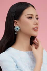 Women's Aarav Trapezoid Flower Applique Brocade Above The Knee Dress  S/M/L/Customize Pastel Pink/Blue/Dark Green Brocade MEAN BLVD