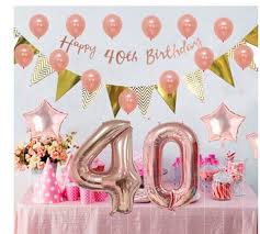 Gold 40th Birthday Decorations For Her Rose Gold Happy 40th Birthday Decorations Rose Gold Party Decorations 40 Year Old Birt 30th Birthday Decorations Birthday Decorations 40th Birthday Decorations