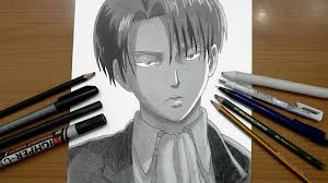 رسم ليفاي من انمي هجوم العمالقة تعلم واستمتع art anime anime art
