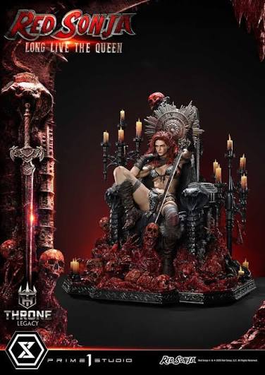 Prime 1 Studio Red Sonja Long Live the Queen: Red Sonja: Throne Legacy: 1/3  Scale Statue — – Planet Action Figures