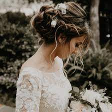 2 easy bun hairstyles with trick for wedding & party | prom updo hairstyle hi girls! 34 Perfectly Imperfect Bridal Updos