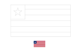 Liberia Flag Coloring Page Flag Coloring Pages Coloring Pages Liberia Flag