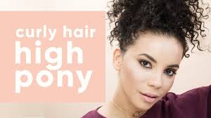 Curly Hair High Pony