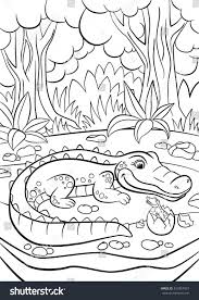 Cute Alligator Coloring Pages Coloring Pages Animals Mother Alligator Looks At Her In 2020 Coloring Pages Jesus Coloring Pages Cute Coloring Pages