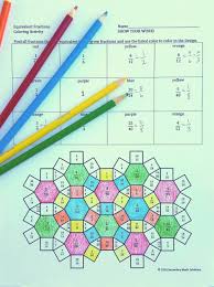 This Is A One Sided Practice Page Over Finding Equivalent Fractions The Student Is Given A Prope Fractions Equivalent Fractions Common Core Math Middle School