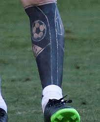 Tattooed leg lionel messi barcelona editorial stock photo stock. All 18 Tattoos Leo Messi Has And Their Meaning