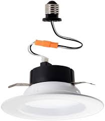 Lithonia Lighting 4 Inch White Retrofit Led Recessed Downlight 10w Dimmable With 3500k Bright White 700 Lumens Amazon Com