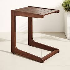 Mid Century Outdoor C Shaped Side Table Auburn In 2020 Side Table Mid Century Side Table Stylish Patio Furniture