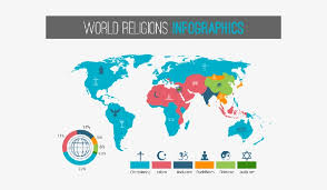 World Religions Infographic With Pie Chart And Map 5 Major World Religion Map Free Transparent Png Download Pngkey What percent of the world's people are hindus ? major world religion map