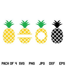 Download Pineapple Svg Png Jpg Dxf Eps Clipart Monogram Cut File Cricut Designking On Artfire