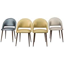 art deco vinyl dining chairs for sale