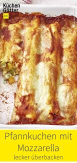 Pfannkuchen Mit Mozzarella Uberbacken Rezept Lebensmittel Essen Rezepte Uberbacken
