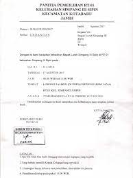 08.00 wib s/d 11.00 wib Contoh Surat Undangan Pemilihan Rt