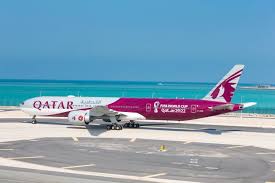 Doha is the capital city of the state of qatar. Qatar Airways Stimmt Mit Einer 777 300er Auf Die Fussball Wm 2022 Ein Aerobuzz De