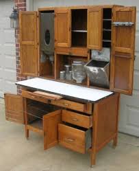 Oak Hoosier Wilson 48 Wide Oak Cabinet W Flour Meal Bin 9 Pc Glassware Set Vintage Cabinets Hoosier Cabinet Vintage Kitchen Cabinets