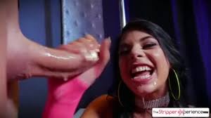 Gina Valentina loves to Suck big hard cock at the strip club enjoy it