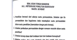 Pandangan filsafat positivisme adalah bahwa. Soal Ujian Tengah Semester Mata Kuliah Metodologi Penelitian Kuantitatif Doc Google Drive