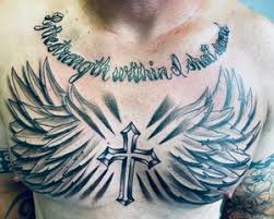 You can add some quotes or sayings from the bible or for that matter, any religious. Tattoo Uploaded By Hot Flame Tattoo Cross And Words 854335 Tattoodo
