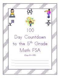 100 day countdown to the math fsa 5th grade days 51 100