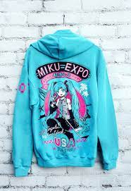 Miku Expo U S A Tour Hoodie Kawaii Sweater Hoodies Clothes