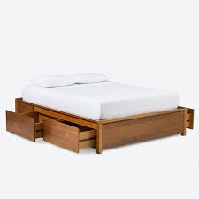 New platform bed with headboard that will blow your mind. Ansel Side Storage Bed