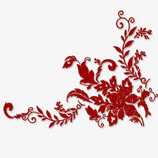Border Corner Frame Red Pattern Png Transparent Clipart Image And Psd File For Free Download Floral Border Design Floral Border Floral