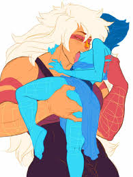 Yaoi pinup gem (species)+jasper (steven universe)+lapis lazuli (steven  universe)