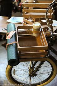 Bike Rack With Coffee Cup Holder Fortheloveofcoffee Wood Bike Bicycle Bike Basket