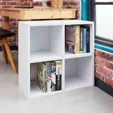 Under Desk Storage 4 Cubby Bookshelf Eco Friendly And Formaldehyde Free White Lifetime Guarantee Under Desk Storage Bookshelf Desk Cool Bookshelves