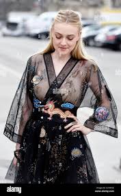 Dakota Fanning - Streetstyle at Paris Fashion Week - France Stock Photo -  Alamy