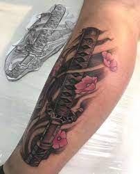Katana Tattoo Body Tattoo Design Tattoos Japanese Tattoo Designs