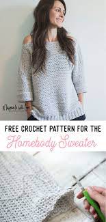 Brilliant bolero crochet jacket free pattern: Free Crochet Pattern For The Homebody Sweater Easy Comfy And Cute Megmade With Love