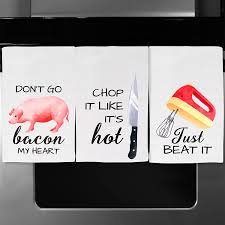 But i also heard all gussied up, between you and me and the fence post, grinning like a possum, a fur piece, i gave him what for and don't let them get your goat. Buy Funny Kitchen Towels With Sayings Set Of 4 Dish Towels Hand Towels Kit Printed With Funny Sayings Novelty Gift For Christmas Housewarming Birthday Party Watercolor Style Online In Indonesia B08j4566dm