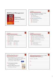 Brand awareness is one of two dimensions from brand knowledge, an associative network memory model. Pdf B2b Brand Management