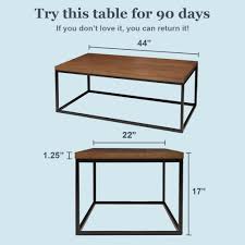 Black And Light Wood Coffee Table Nathan James Doxa Dark Walnut With Matte Black Metal Frame Coffee Table 31101 The Home Depot Coffee Table Metal Frame Modern Industrial Coffee Table Coffee Table