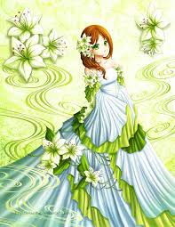 Lily Flower By Eranthe On Deviantart Anime Flower Anime Fantasy Lily Flower