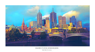 Melbourne City Skyline Southbank Melbourne Melbourne City Skyline Skyline