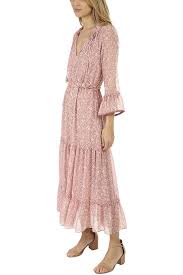 MISA Los Angles Chiffon Lucinda Dress Multi in Pink - Lyst