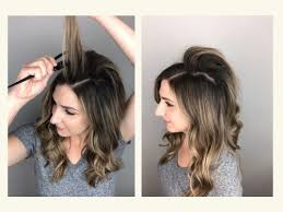 Spray the teased hair with a flexible hold salt spray. 7 Step Tutorial On How To Tease Hair And Get Volume At The Roots