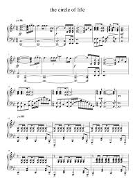 Print And Download In Pdf Or Midi The Circle Of Life Wip Circle Of Life Life Free Sheet Music