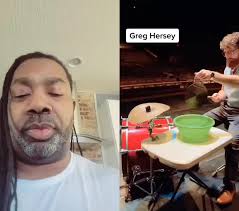 Greg Playing The Drums Talent Show