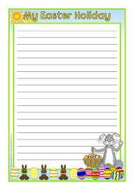 Easter writing borders a set of 4 differentiated writing frames for children to use for their easter writing projects. Weekend Holiday News Writing Frames And Page Borders Ks1 Ks2 Sparklebox
