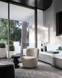 Maybe you would like to learn more about one of these? Eichholtz Interiors Swivel Chair Doria Is A Perfect Fit For This Modern Monochrome Decor Seductive For Her Elegant Curves And Cream Coloured Boucle Upholstery Doria Is A Wonderful Accent Piece In