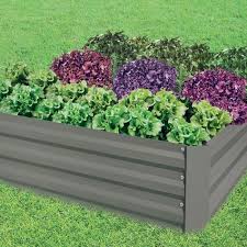 Using square foot gardening techniques, you can grow more plants in less space. Metal Raised Garden Bed 47 X 35